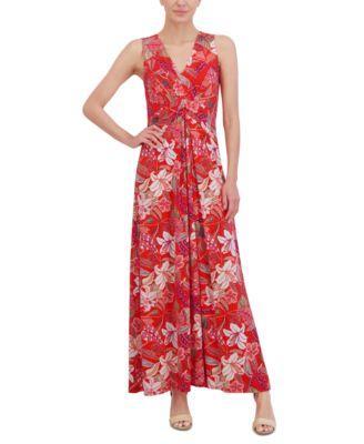 Petite V-Neck Sleeveless Maxi Dress Product Image