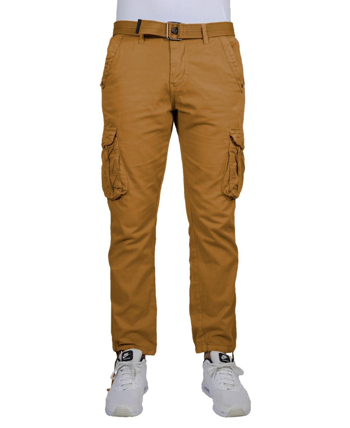 Blu Rock Mens Cotton Cargo Belted Utility Pants Set Product Image