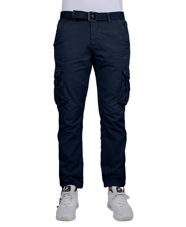 Blu Rock Mens Cotton Cargo Belted Utility Pants Set Product Image