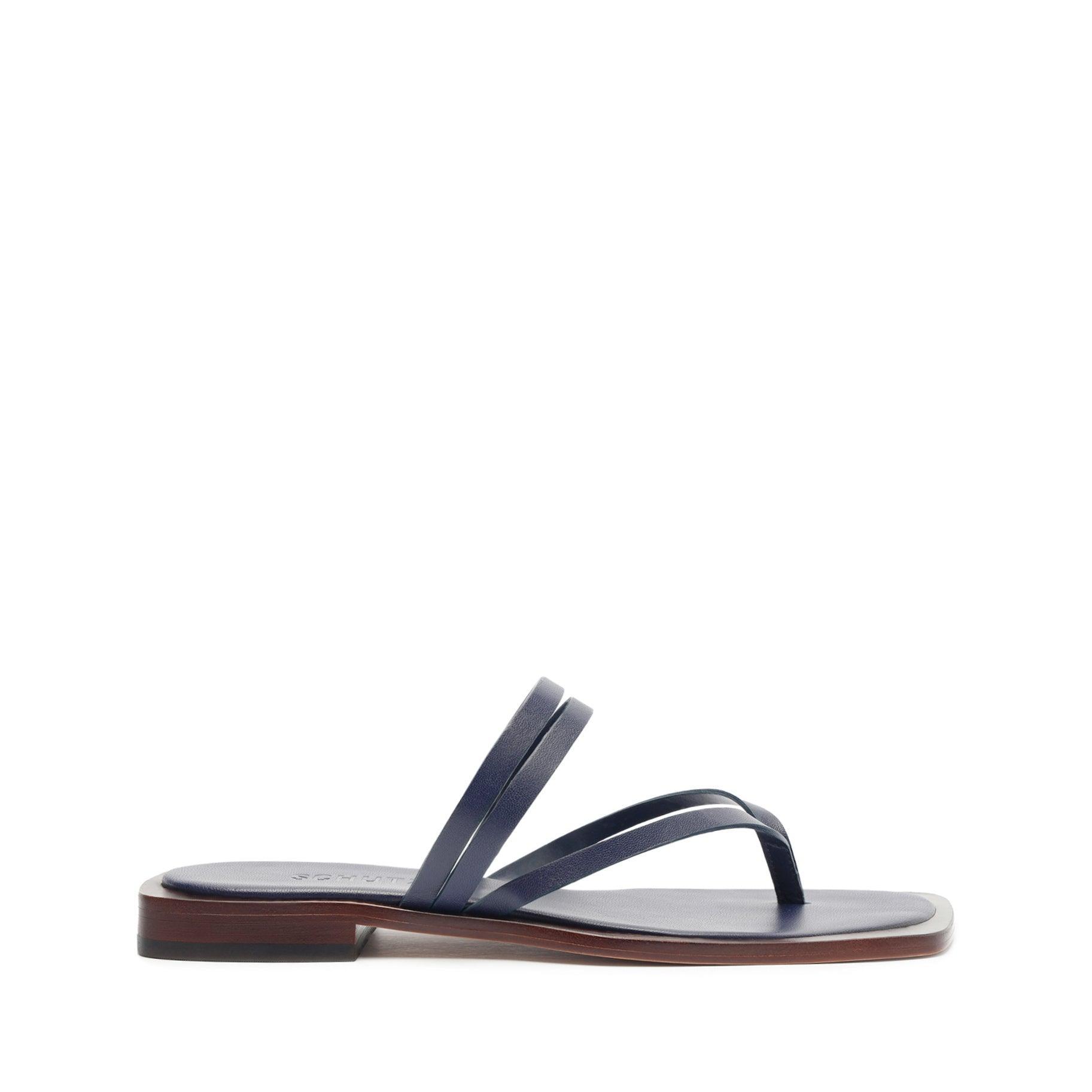 Rania Leather Flat Sandal Product Image