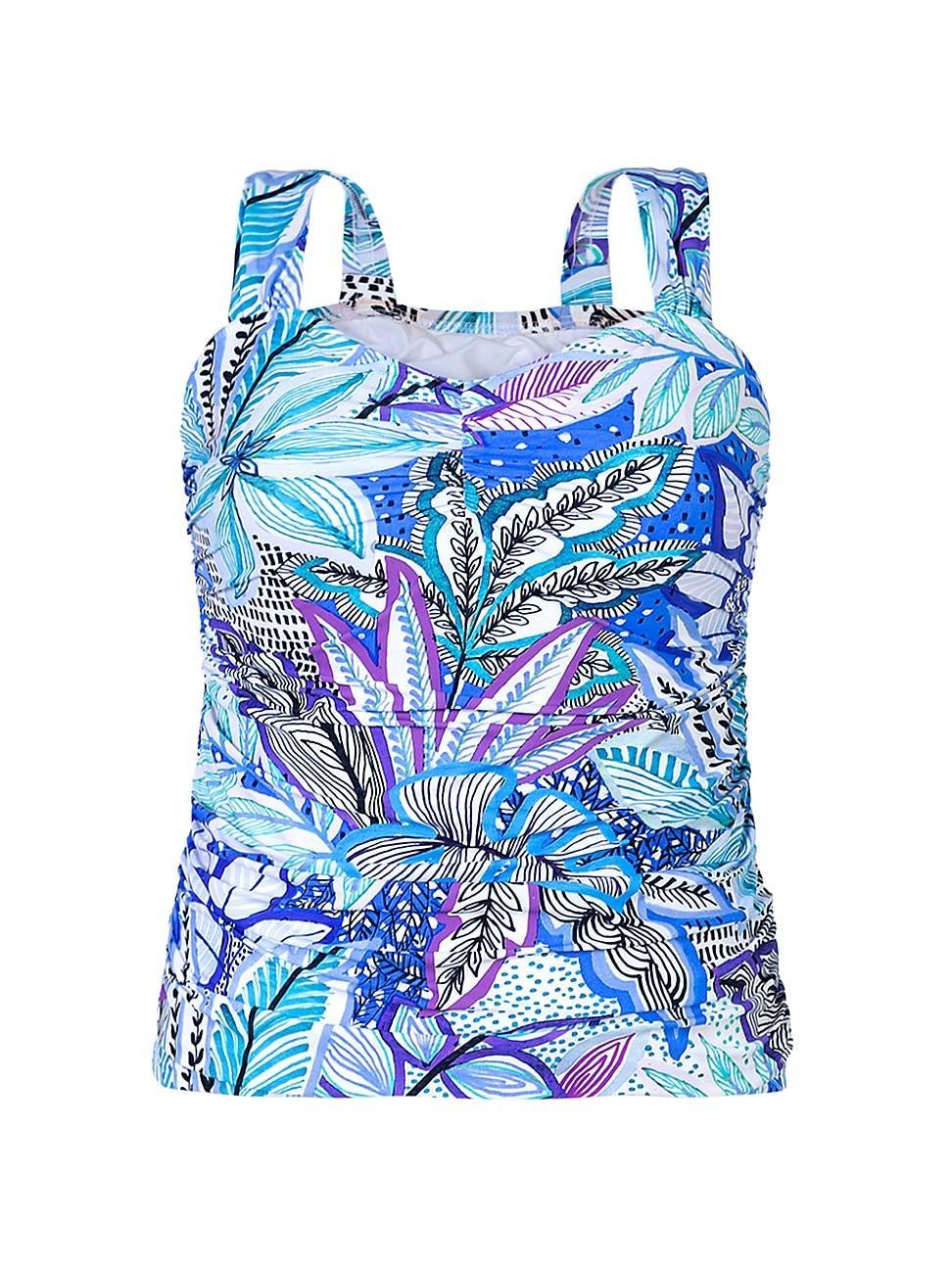 Womens Floral Sweetheart Tankini Top Product Image