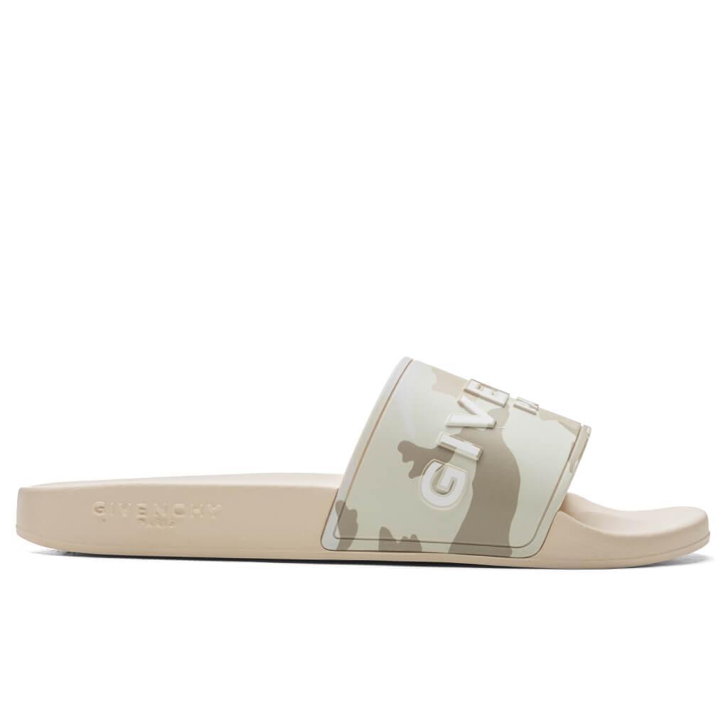 Slide Sandals - Beige/Brown Male Product Image