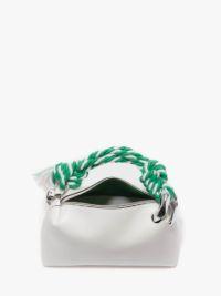 JWA CORNER BAG - LEATHER TOP HANDLE BAG in white | JW Anderson US  Product Image