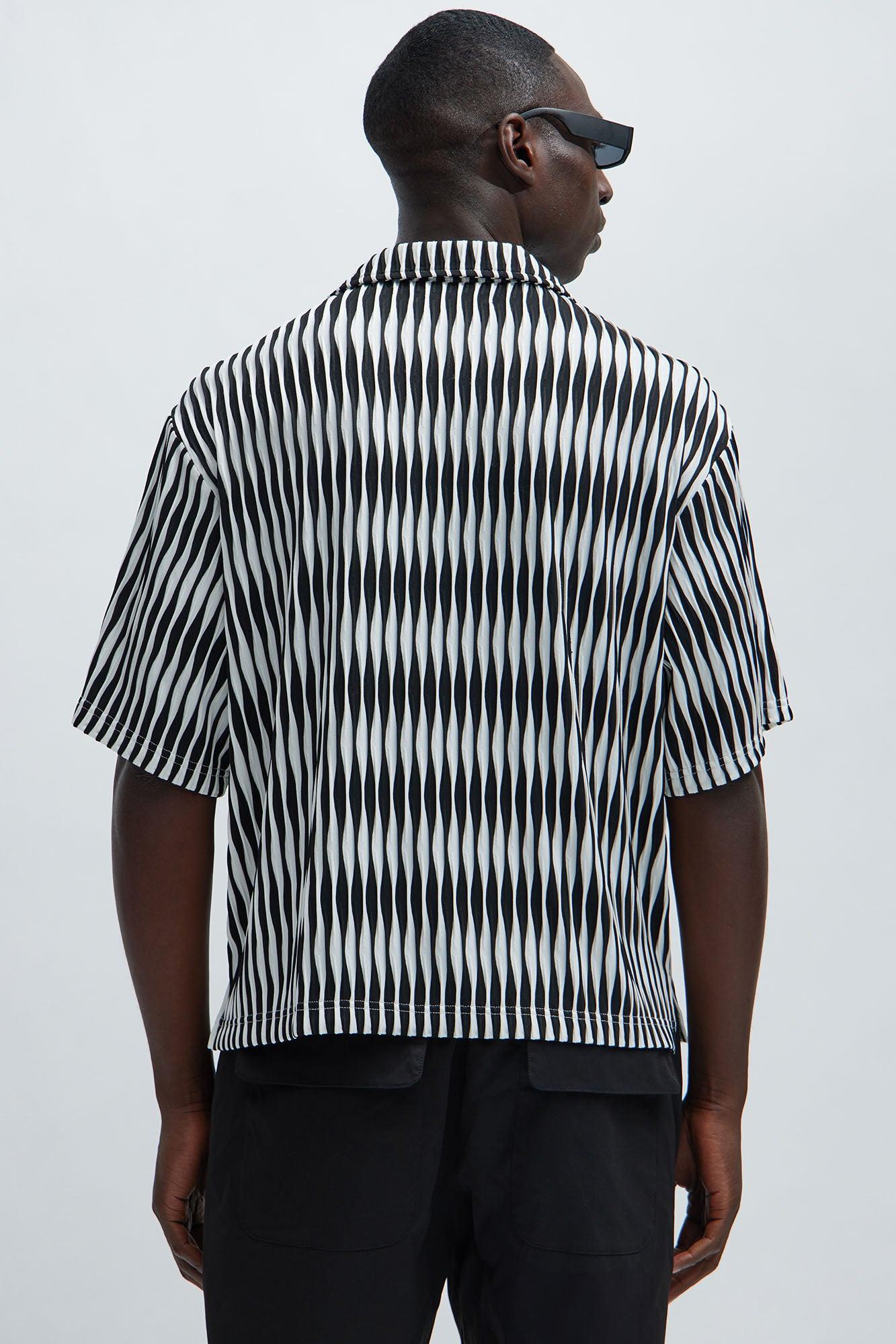 Miller Knitted Shirt - Black/White Product Image