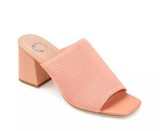 Journee Collection Womens Lorenna Block Heel Slide Sandals Product Image