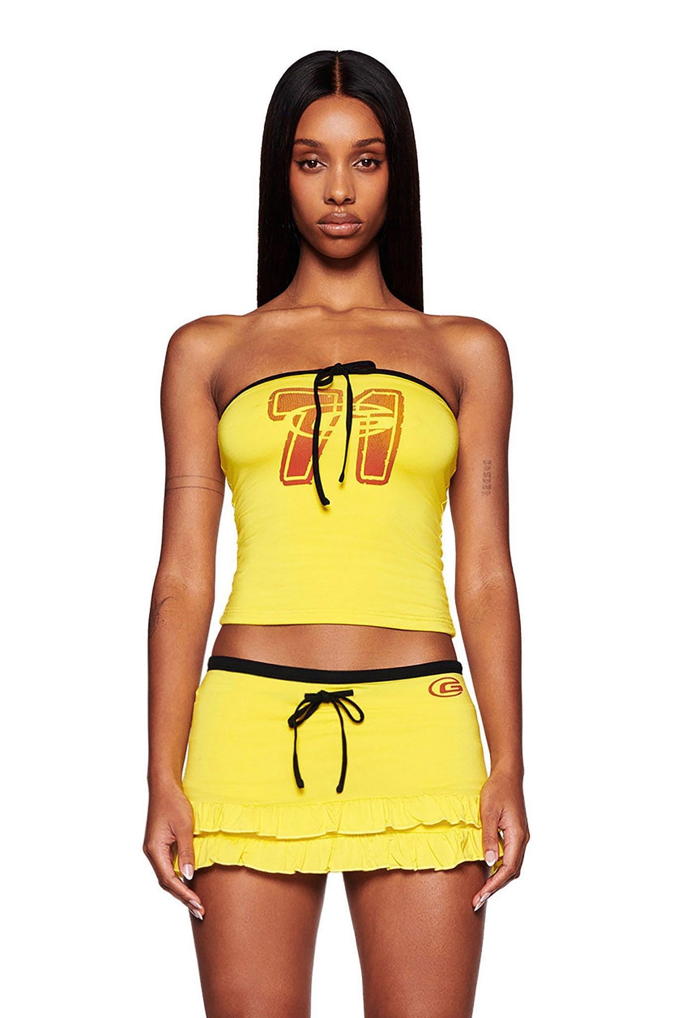 MICHELLE SKORT - YELLOW Product Image