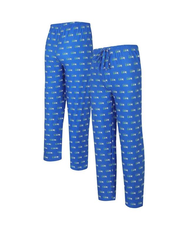 Mens Concepts Sport Royal Seattle Seahawks Gauge Throwback Allover Print Knit Pants Product Image