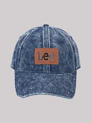 Faux Leather Patch Washed Denim Logo Hat | Men's Accessories | Lee® Product Image