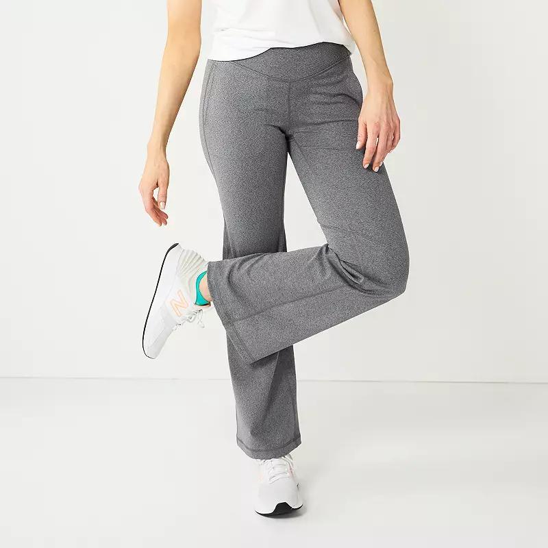 Womens Tek Gear Ultrastretch Flare Pant Grey Sd Product Image