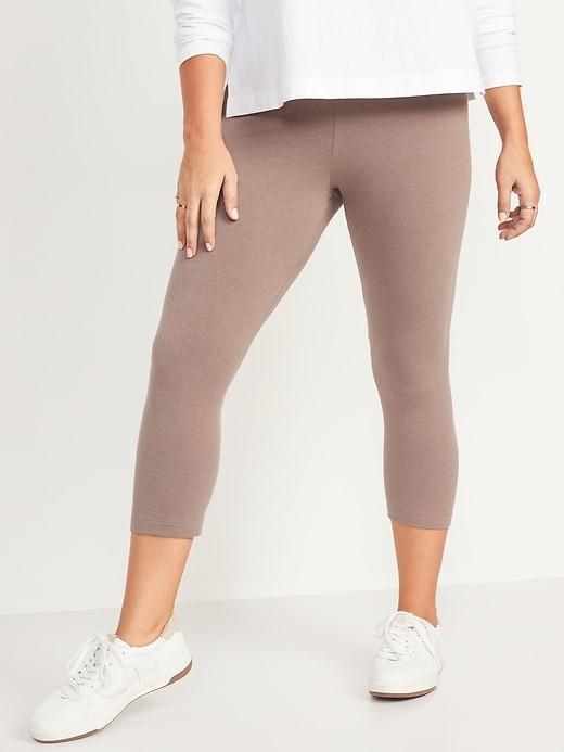 High-Waisted Crop Leggings Product Image