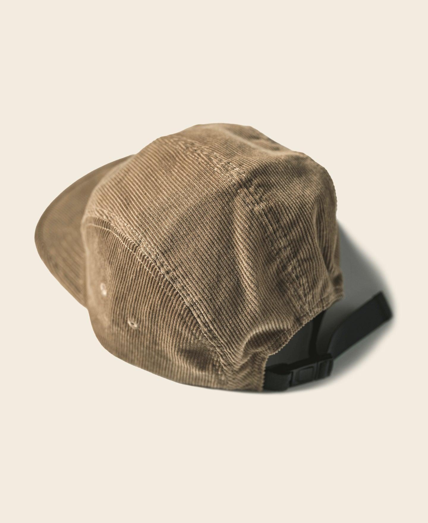 12.5 oz Corduroy 5 Panel Cap - Khaki Product Image