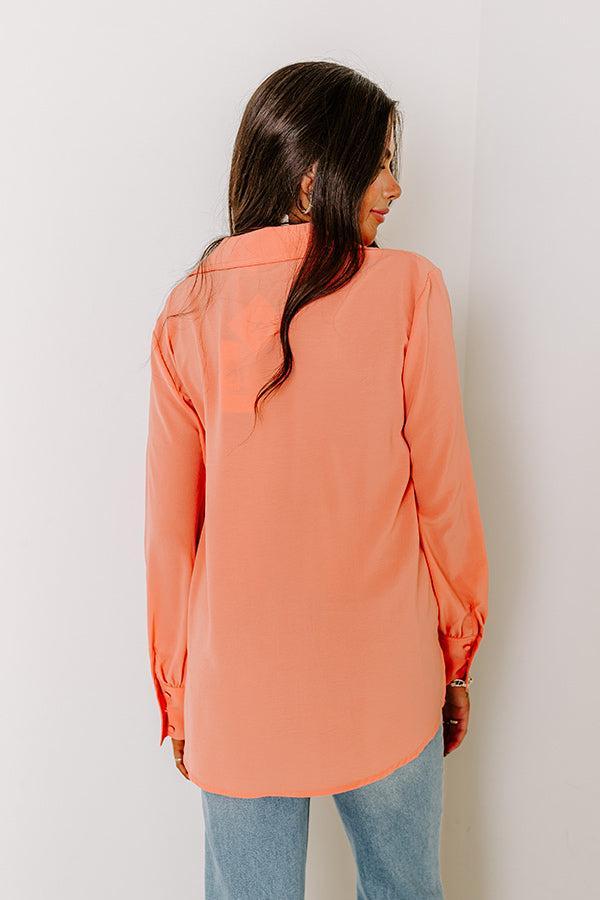 Charleston Getaway Shift Top in Coral Product Image