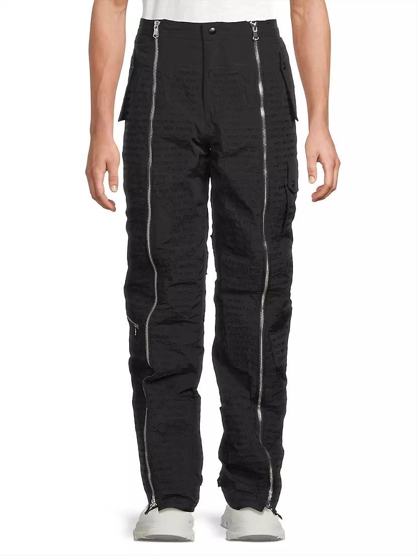 Zipper Embossed Ski Pants Product Image