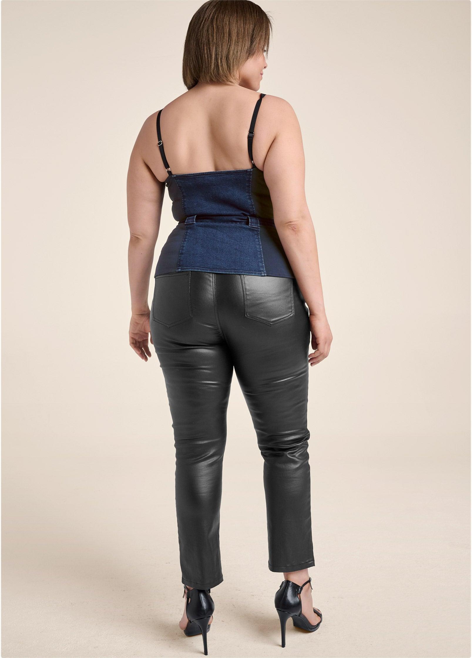 Denim Bustier Top  - Denim Multi Product Image