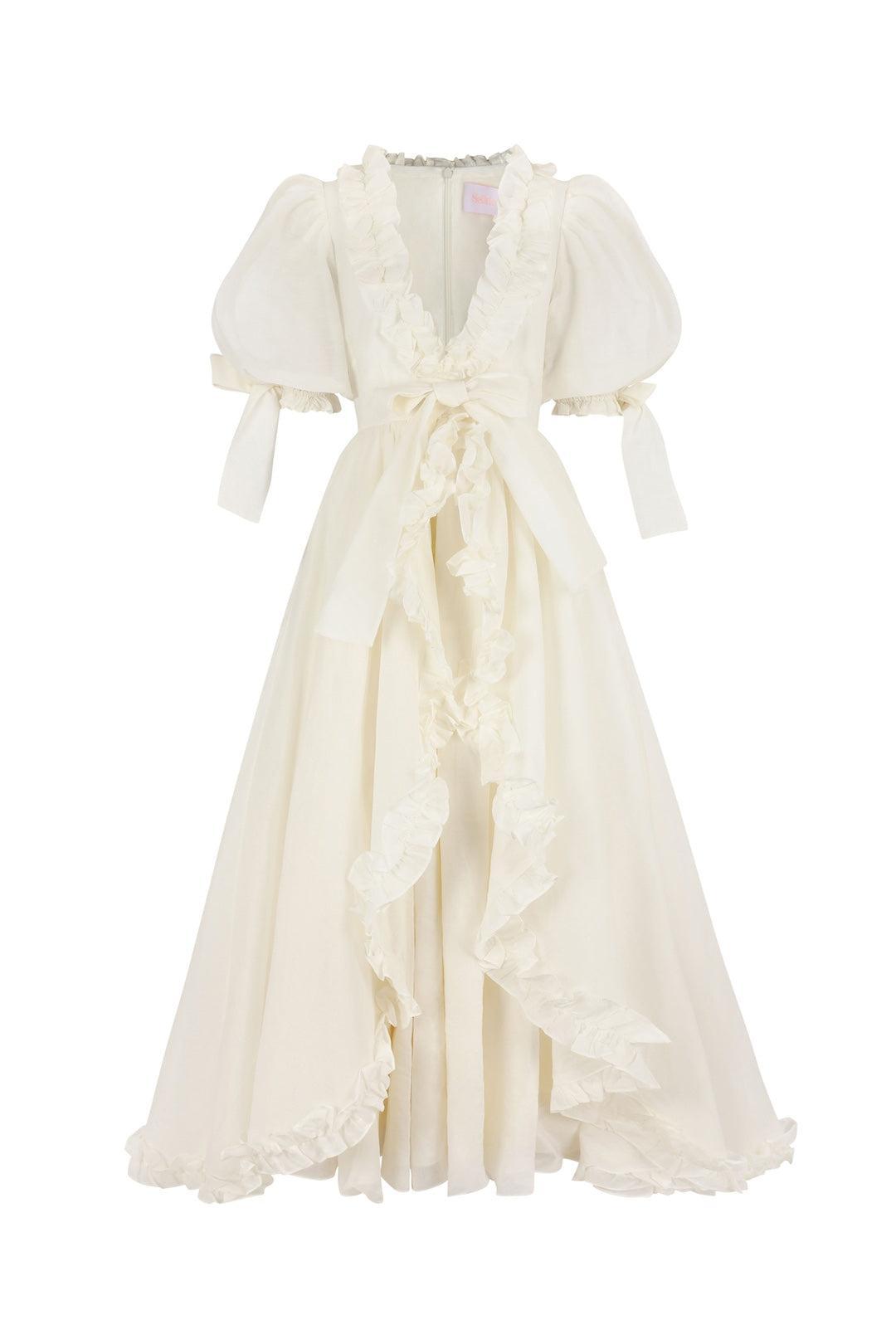 The Ivory Organdy Marie Gown Product Image