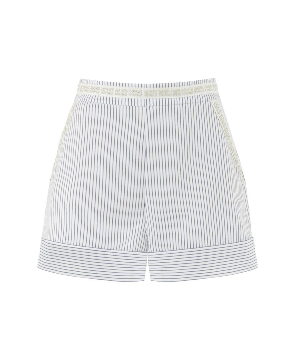 Womens Striped Shorts Product Image