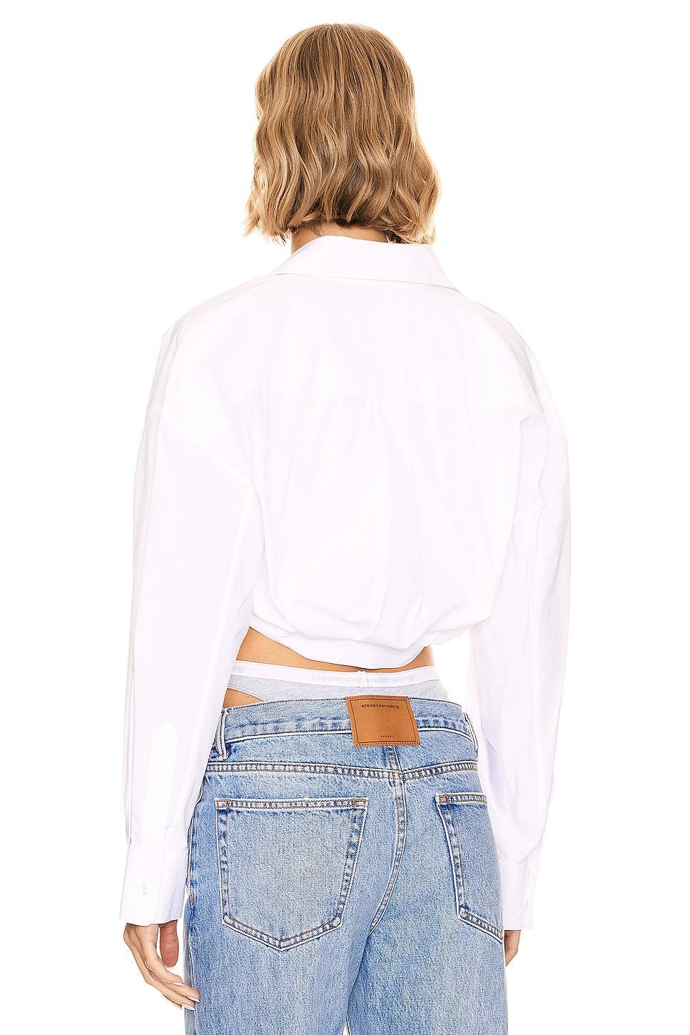 Double Layered Crop Shirt Alexander Wang Product Image