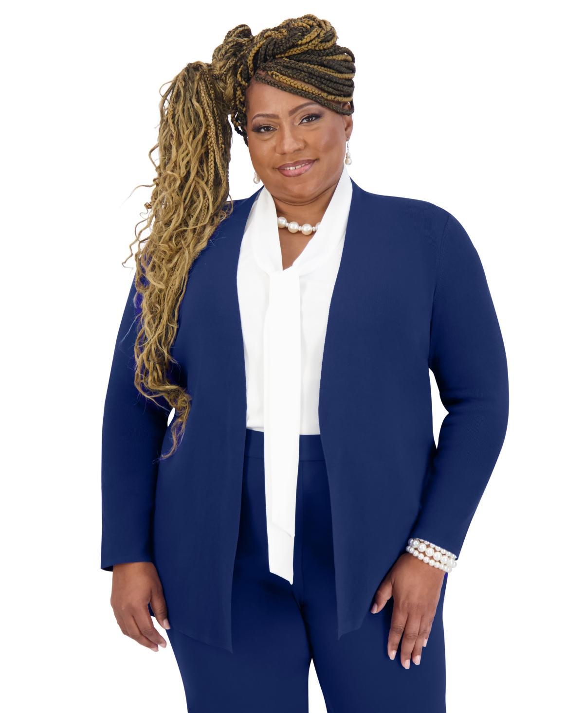 Kasper Womens Open-Front Cardigan, Regular & Plus Sizes Product Image