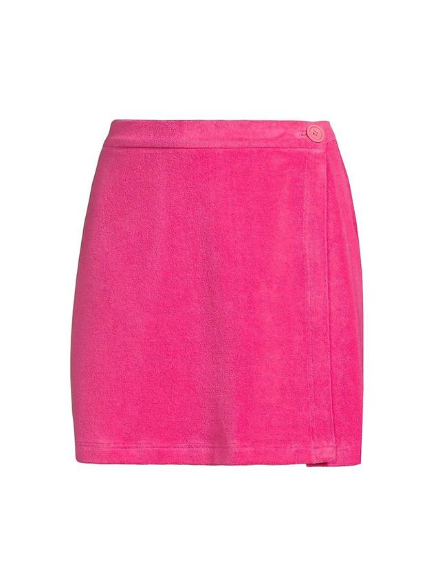 Womens Terry Wrap Miniskirt Product Image