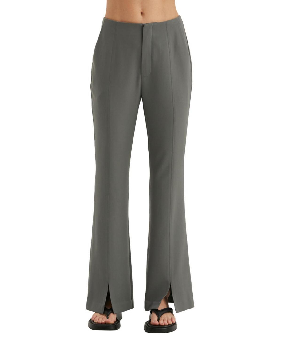 Womens Noelle Front Slit Flare Pants Product Image