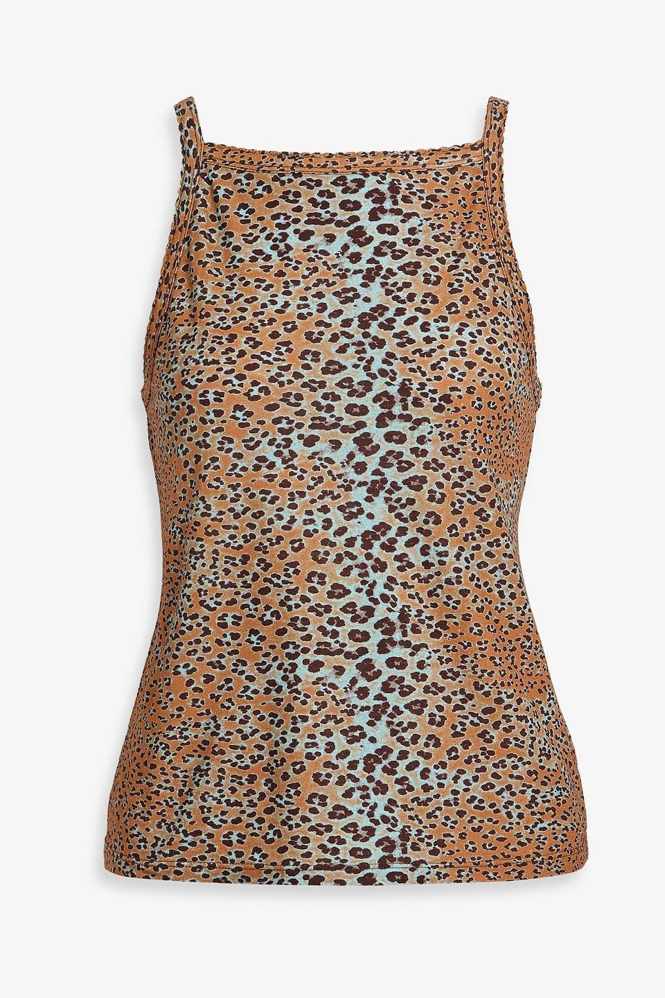 Sidney Leopard-print Cotton Camisole In Multi Product Image