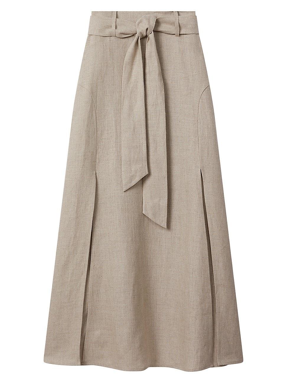 Womens Abigail Linen Maxi Skirt Product Image