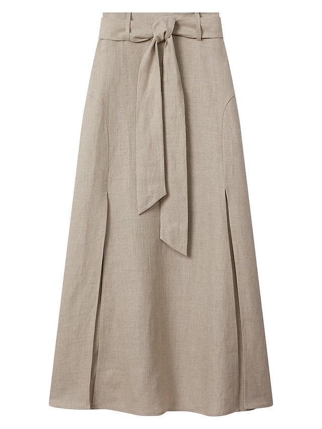 Womens Abigail Linen Maxi Skirt Product Image