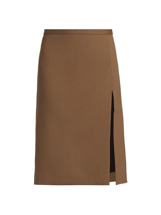 Womens Tropical Wool-Blend Skirt Product Image