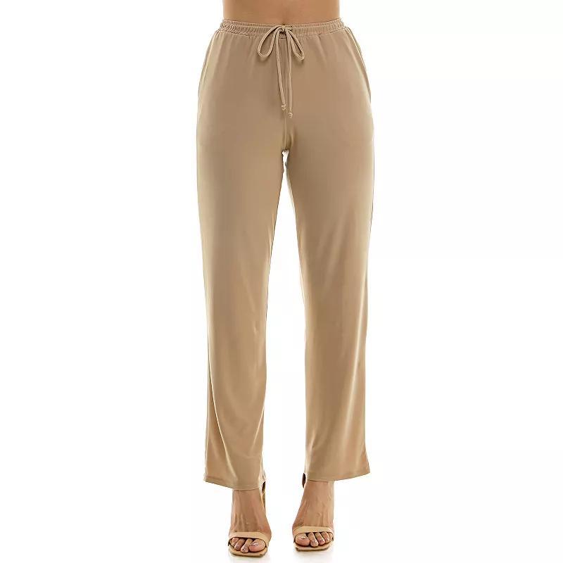 Womens Nina Leonard Classic Drawstring Pant Product Image