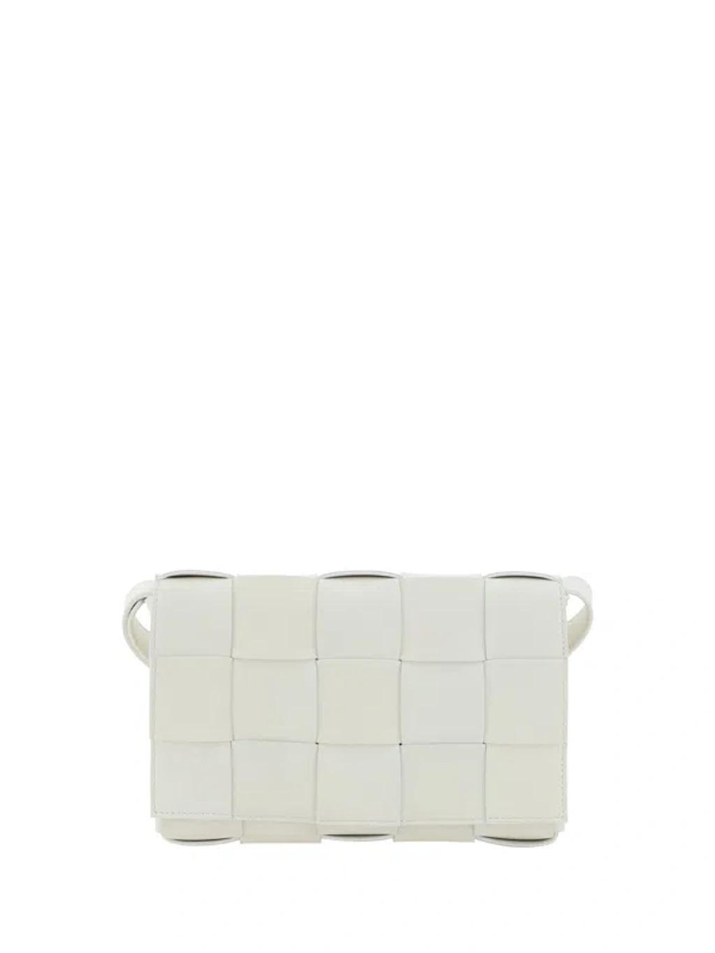 Cassette Shoulder Bag In White Product Image