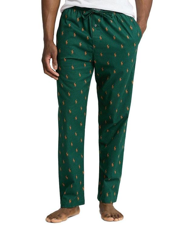 Polo Ralph Lauren Flannel Allover Pony Pajama Pants Product Image