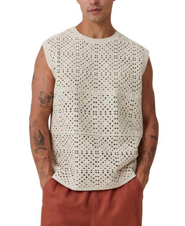 Cotton On Mens Crochet Muscle Top Product Image