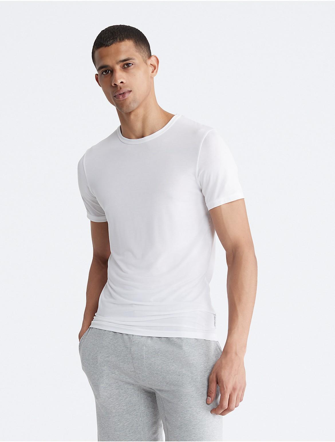 Calvin Klein Mens Ultra Soft Modern Sleep Tee - Red - S Product Image