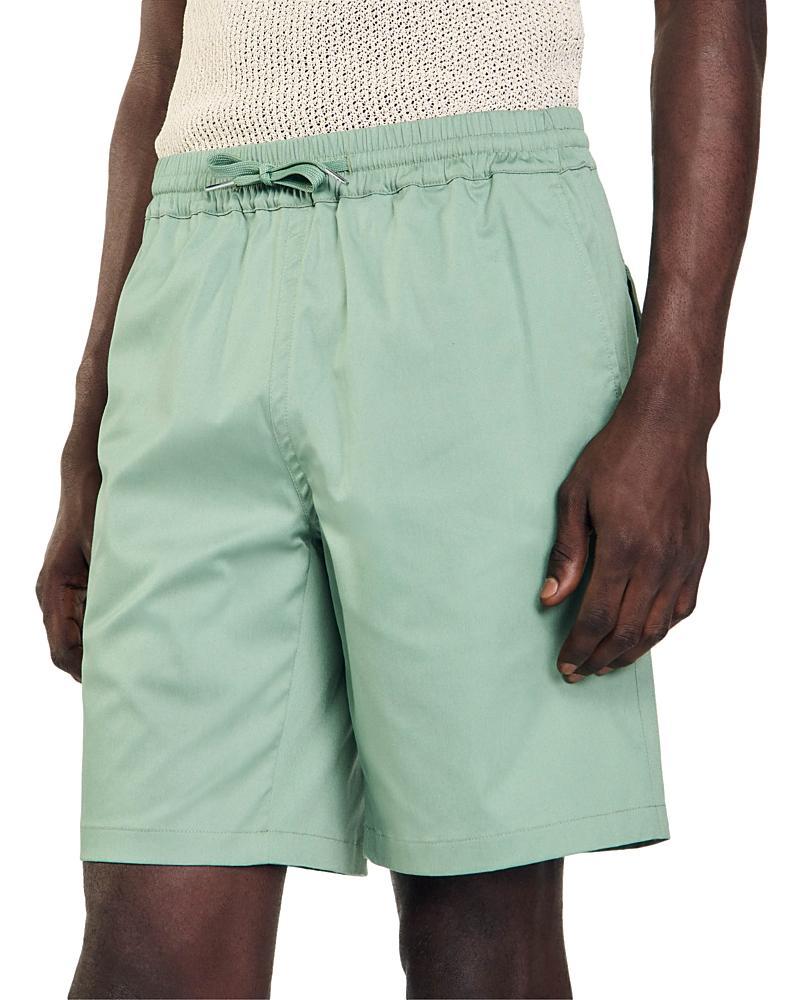 Sandro New Gamma Cotton Blend Shorts Product Image