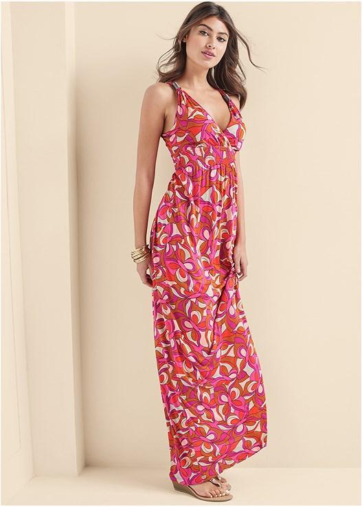 Geometric Print Maxi Dress Product Image