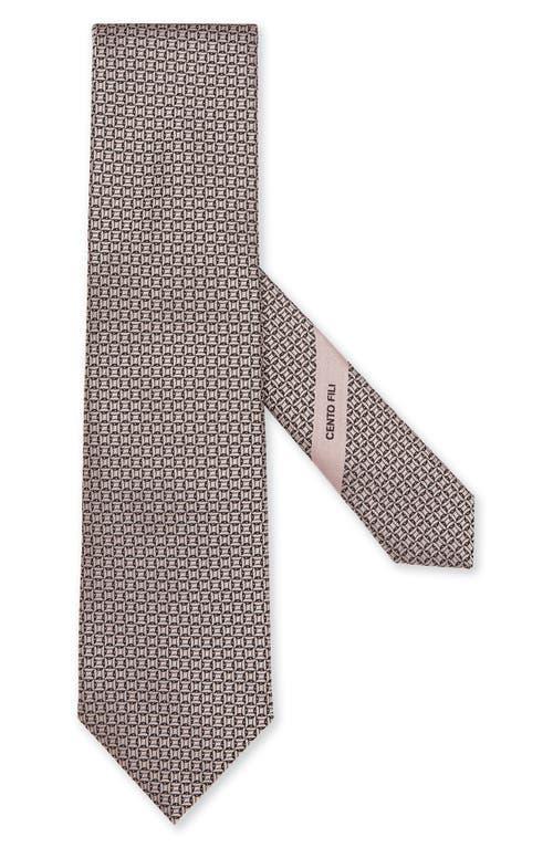 ZEGNA TIES Cento Fili Geometric Silk Tie Product Image