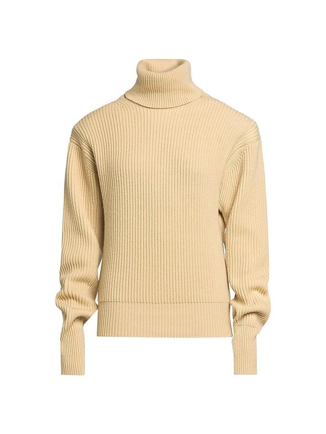 Womens Cashmere-Wool Rib-Knit Sweater Product Image