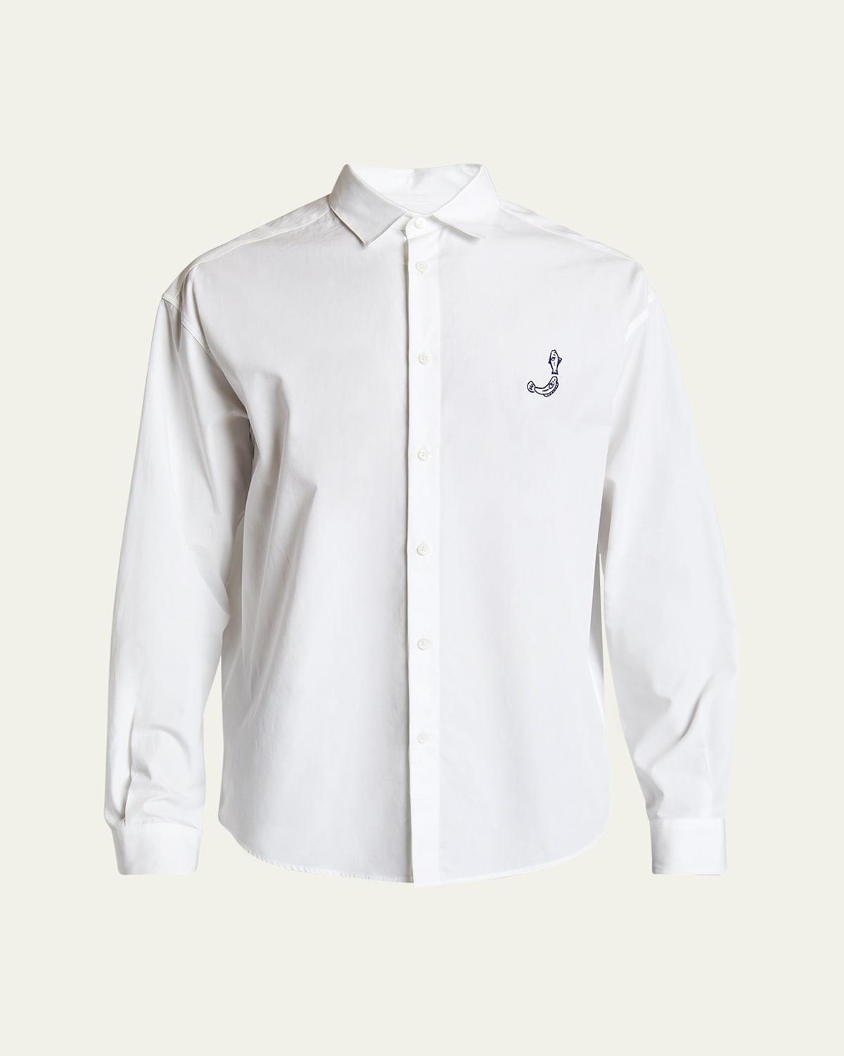 Mens Nautical Logo Dress Shirt Product Image