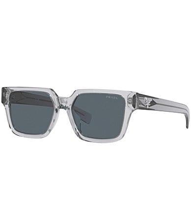 Prada Mens PR 03ZS 54mm Transparent Square Sunglasses Product Image