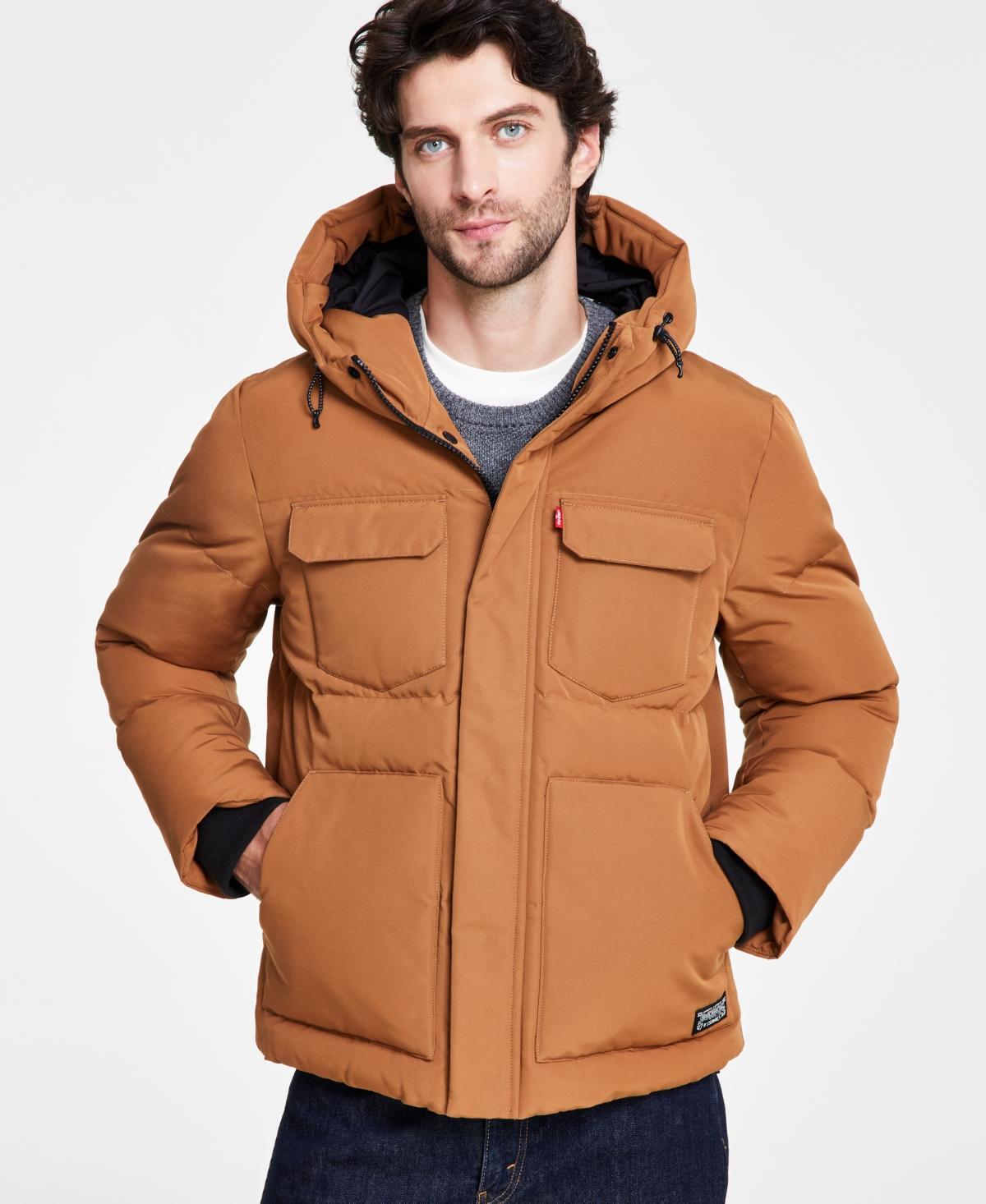 Levis Mens Quilted Hooded Puffer Jacket Product Image