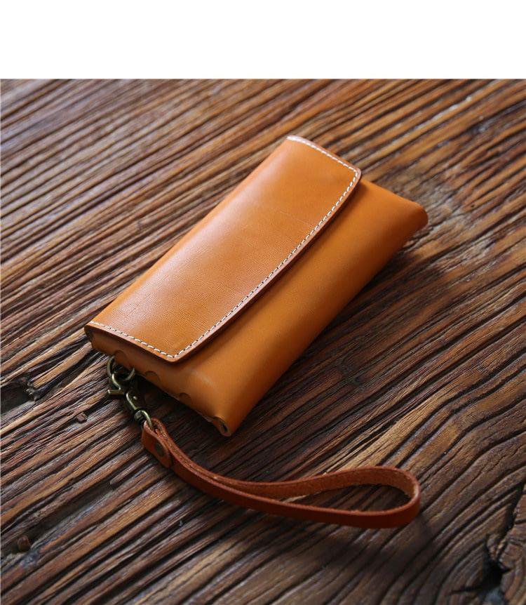 Flap Faux Leather Pouch Product Image