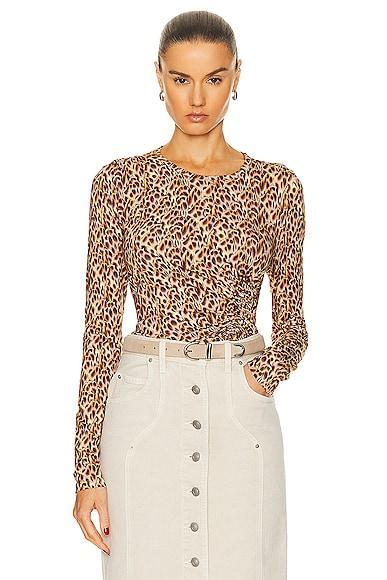 Isabel Marant Etoile Jazzy Top Brown. (also in 34, 36, 38, 42). Product Image