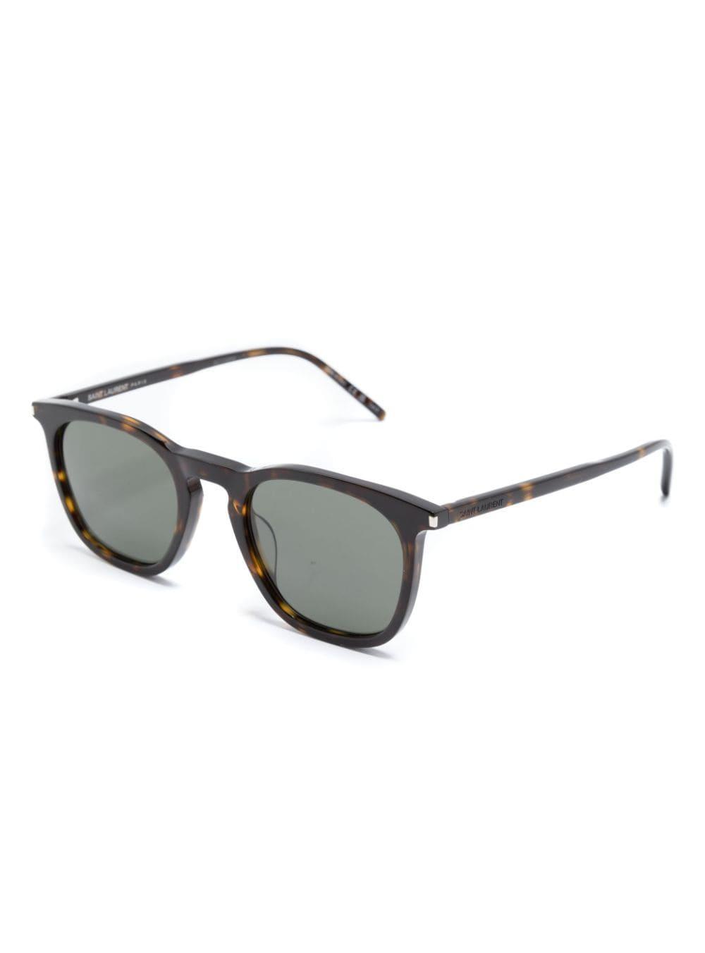 Tortoiseshell-effect Square-frame Sunglasses In Brown product image