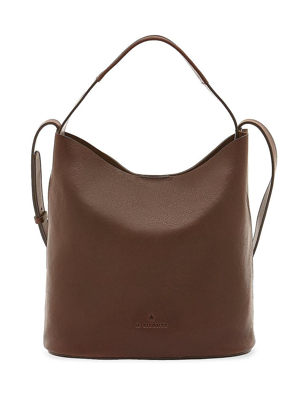 Womens Le Laudi Leather Bucket Bag Product Image