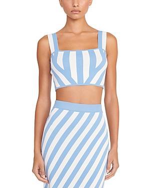 Womens Zola Stripe Crop Top Product Image