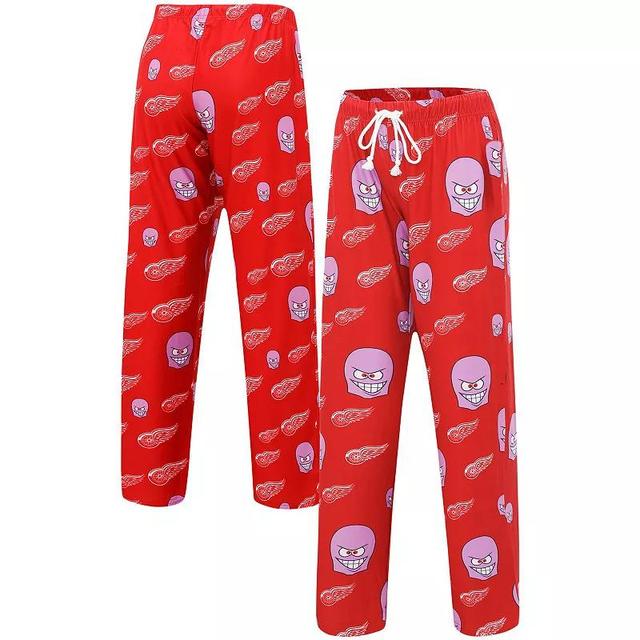 Womens Concepts Sport Detroit Wings Gauge Allover Print Knit Sleep Pants Product Image