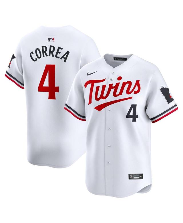 Mens Nike Carlos Correa White Minnesota Twins Home Limited Player Jersey - White Product Image