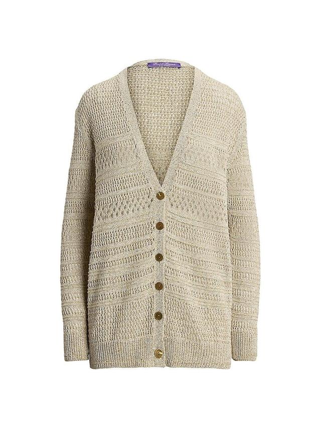 Womens Textured Knit Cardigan Product Image