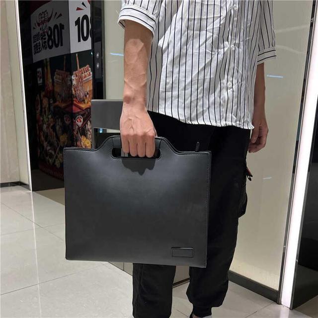 Applique Faux Leather Briefcase Product Image