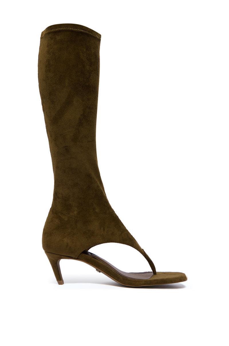 AZALEA WANG CECILE SANDAL IN OLIVE Product Image